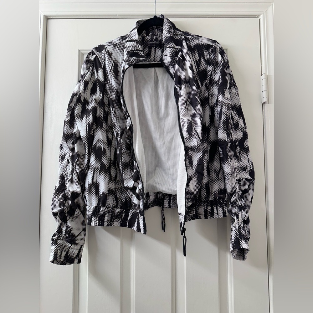 Calvin Klein Performance Abstract Print Ruched Jacket Size M - Picture 3 of 11